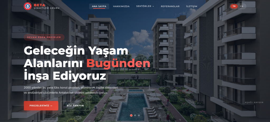 Beta İnşaat Web Projesi